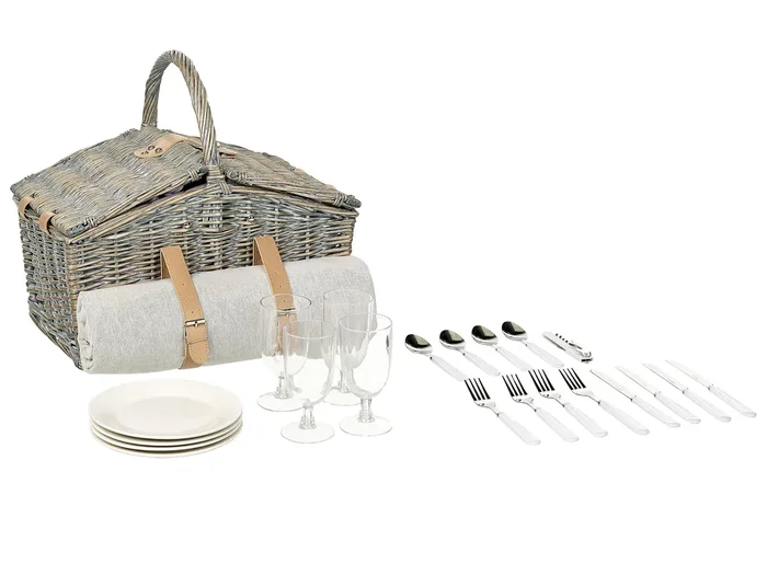 Picnic Basket CANELE Wicker Brown