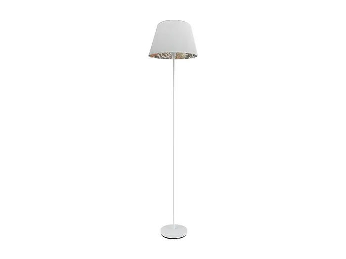 Pie De Salon Modelo Tunez Blanco 1 Luz Con Pantalla