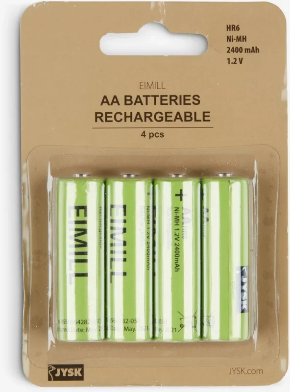 Pilas EIMILL recargables AA 4 unidades