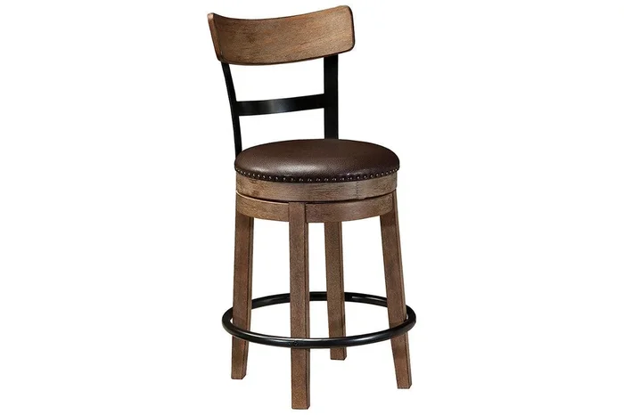 Pinnadel Light Brown Counter Height Barstool