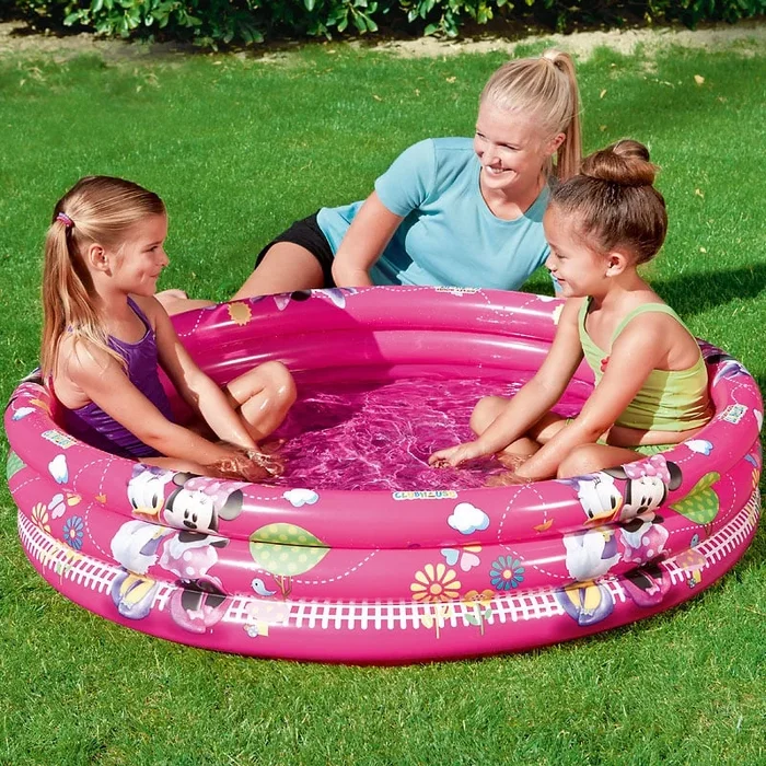 Piscina Disney para niños con 3 anillos, Ø122cm, 140L