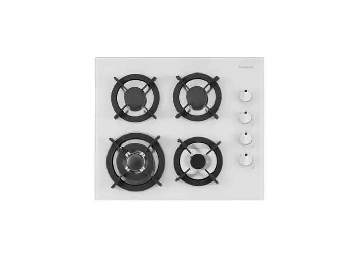 Placa cristal gas CORBERÓ CPCGY2314W 4 zonas 60cm blanco