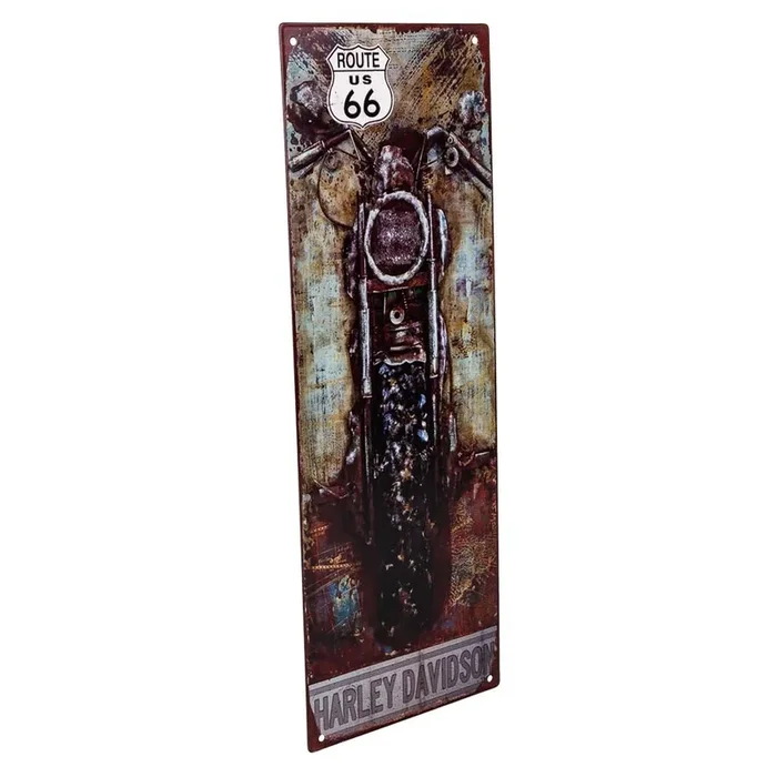 Placa de de metal marrón 36x13x0,6