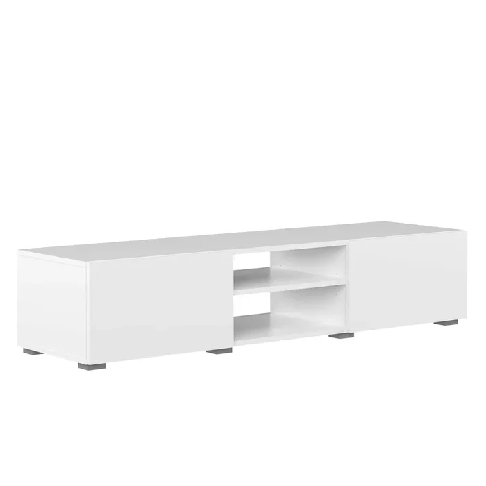 Podium Mueble de TV 140 W/ 2 puertas Blanco – SYMBIOSIS