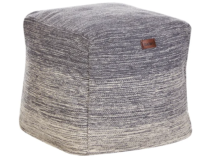 Pouffe HIRRI Cotton Light Grey