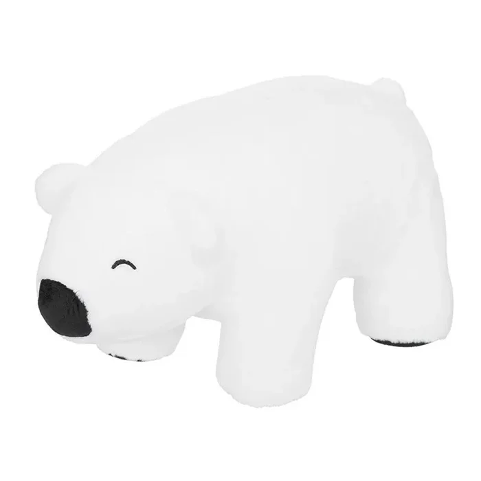 Puf oso MDF blanco 34x60x30cm