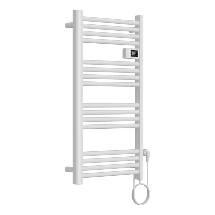 Radiador toallero eléctrico mural Follo 500W 16 tubos aluminio 96x54cm – Blanco [pro.tec]
