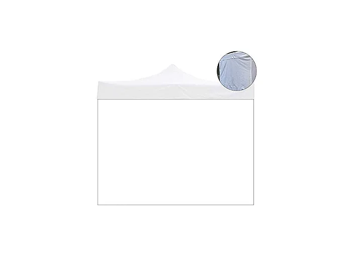 Reemplazo de cubierta lateral impermeable blanca de 3×2 mt para cenador plegable de 3×3 mt