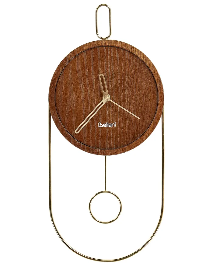 Reloj de pared SIERRE 20 cm Marrón oscuro