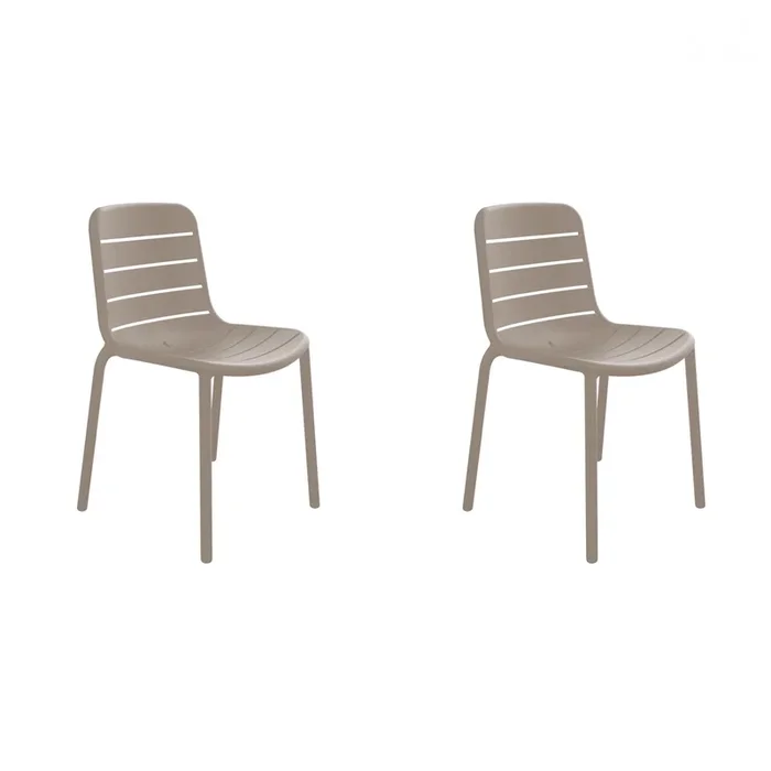 Resol gina set 2 silla interior, exterior arena