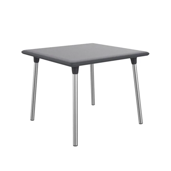 Resol new flash mesa cuadrada interior, exterior 90×90 gris oscuro