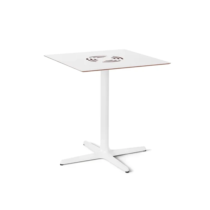 Resol toledo aire mesa cuadrada interior, exterior 70×70 marfil