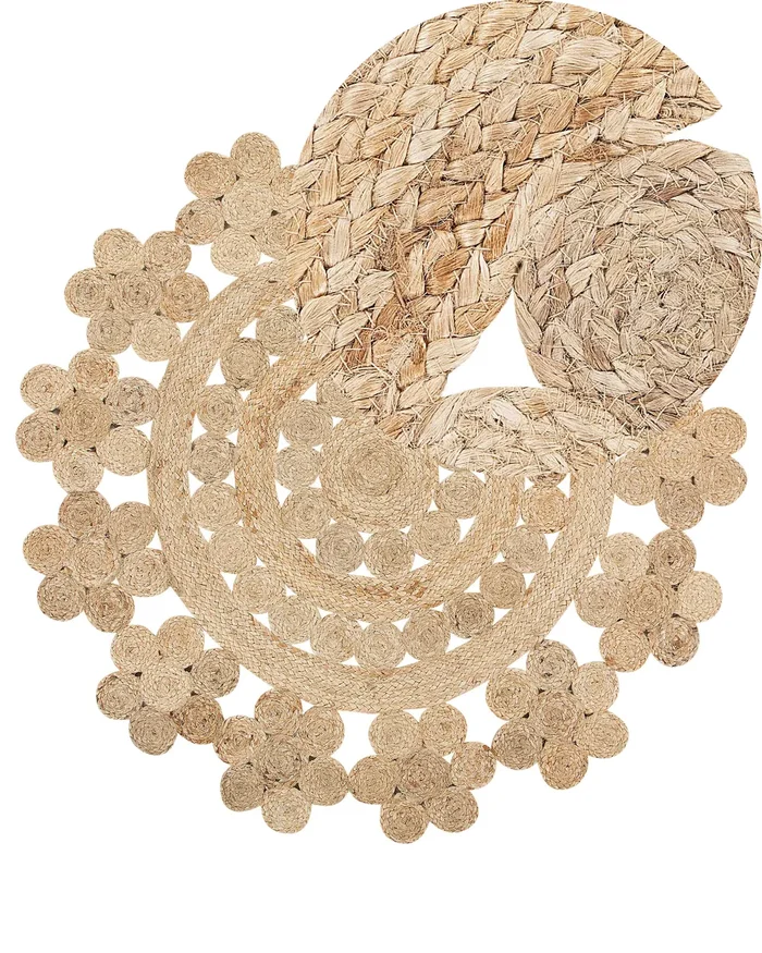 Rug BIRECIK Beige ø 120 cm Jute