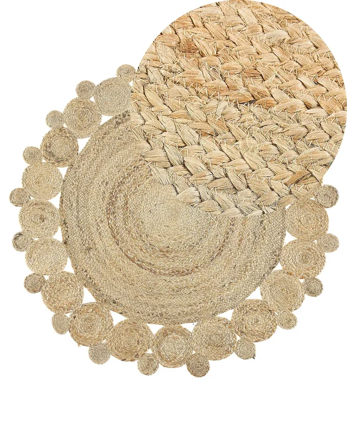Rug GOLGEN Beige ø 120 cm Jute