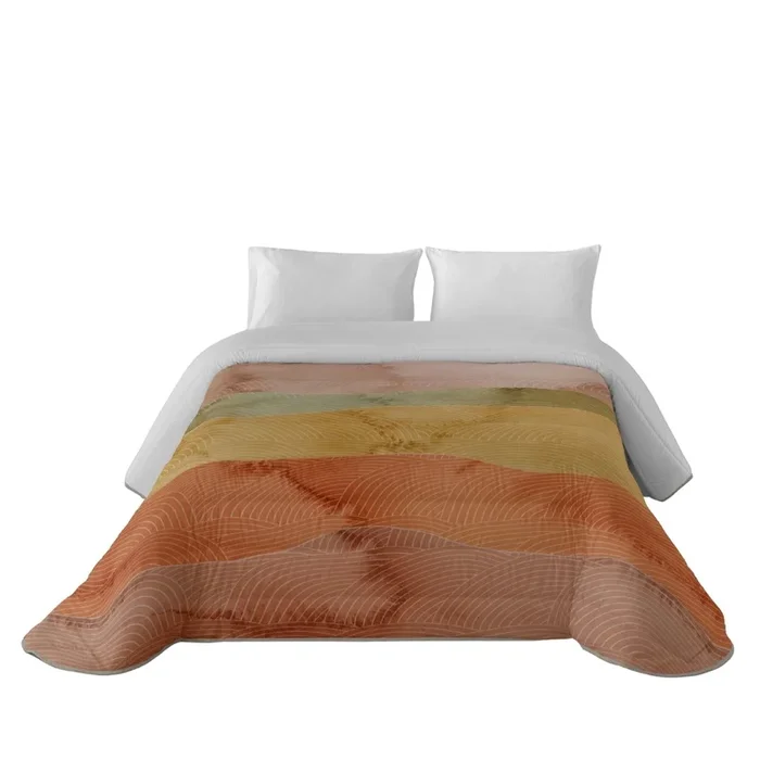 SANDAL – Edredón Nórdico Estampado – Acolchado de Gran Confort y Extrasuave – Gramaje 300 Gramos con Tacto Pluma – Cama 90 – OCEAN TERRA