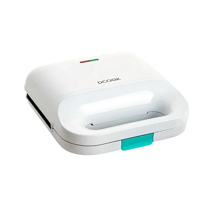 Sandwichera 3 en 1 Gallery Dcook 750W 3 placas intercambiables blanco/azul