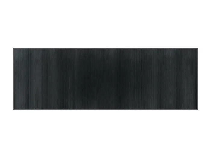 Senad Alfombra rectangular bambú gris 100×300 cm