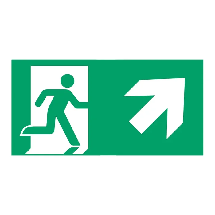 Señal ruta evacuación tipo G para E-LUX Standard