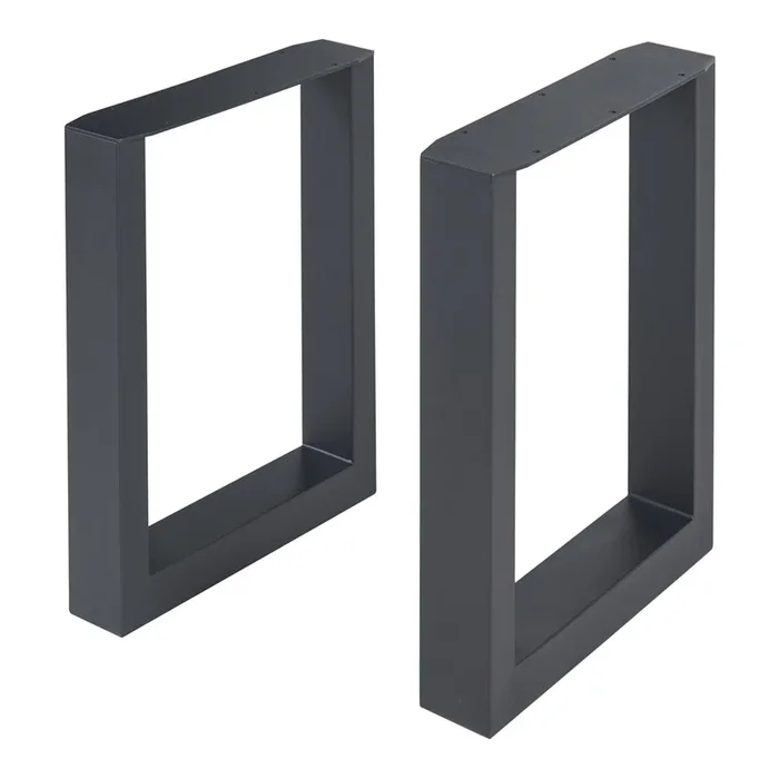 Set de 2 patas de mesa Makers 43×30 cm – Negro [en.casa]