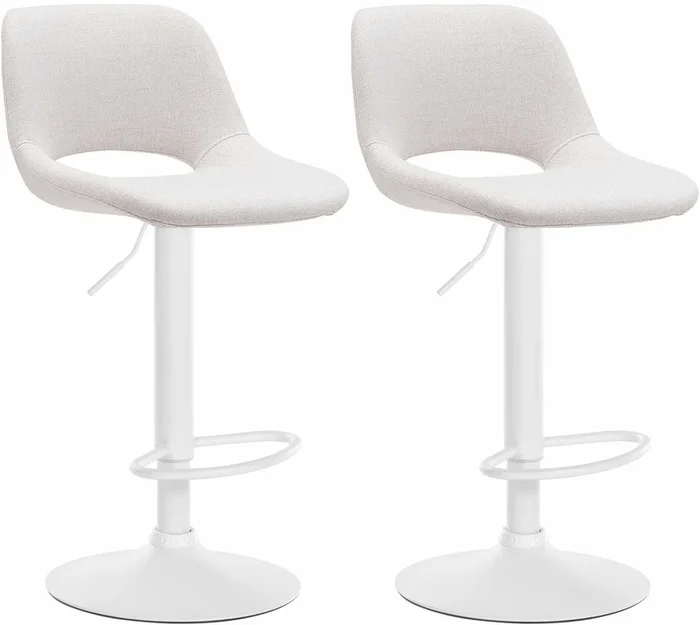Set de 2 Taburetes de bar en tela