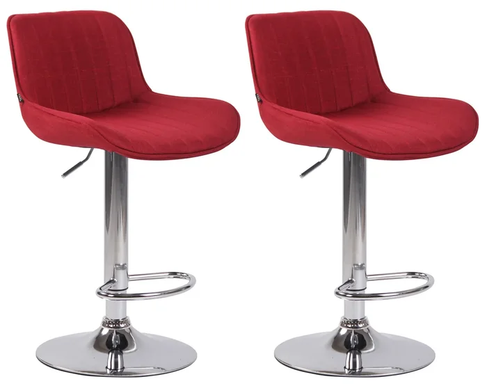 Set de 2 Taburetes de bar lentini en tela