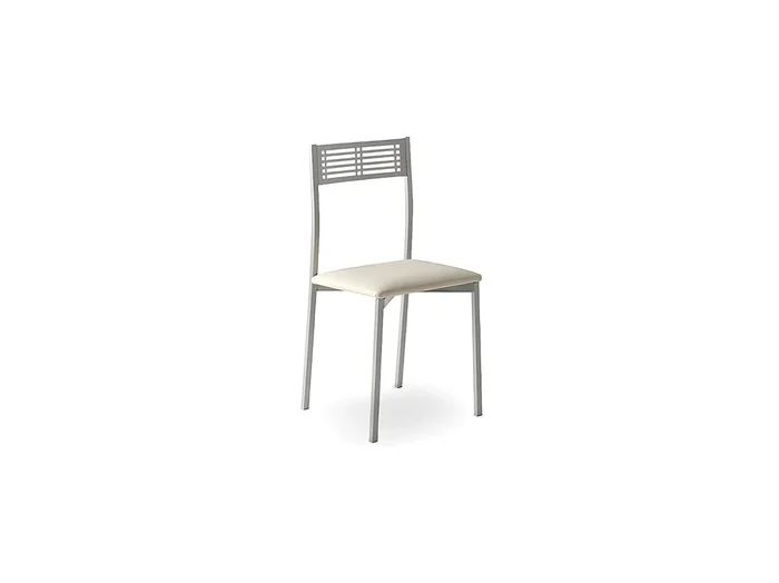 Set de 4 sillas de cocina – Polipiel Blanca, 41x47x86 cm – SYDNEY