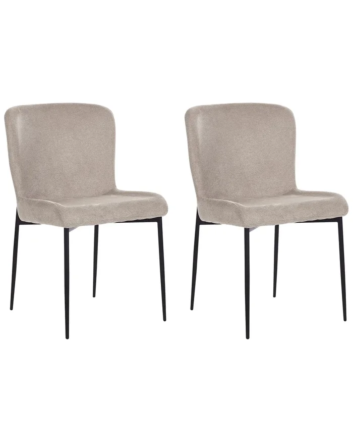 Set of 2 Dining Chairs ADA Taupe