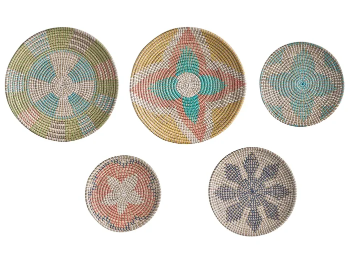 Set of Hanging Decorations SONLA Seagrass 45/35/30 cm Multicolour
