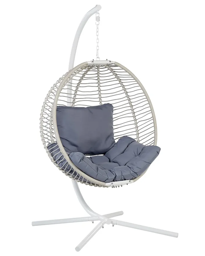 Silla colgante con soporte ARCO Metal Blanco