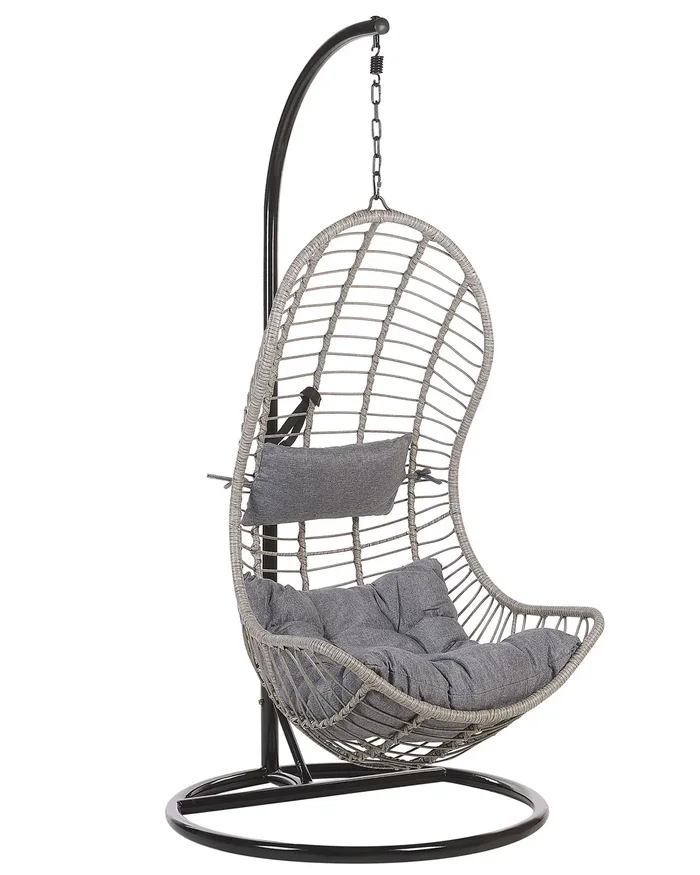 Silla colgante con soporte PINETO Gris
