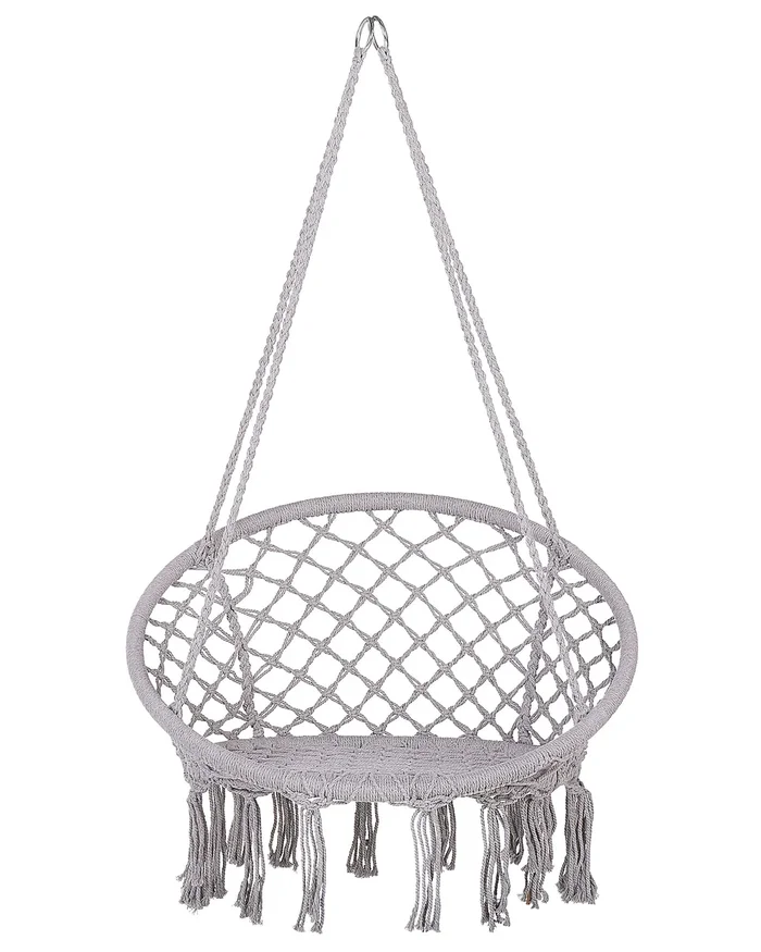 Silla colgante GABELLA Algodón Gris claro