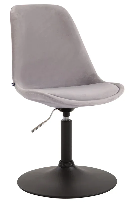 Silla Comedor Maverick En Terciopelo Gris Negro