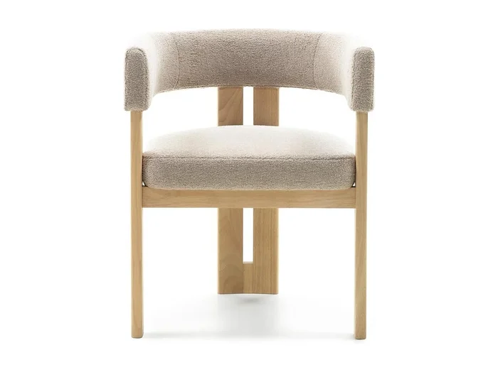 Silla de comedor 57x53x70 cm Crema Harris