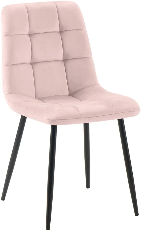 Silla de comedor Antibes tapizada en terciopelo