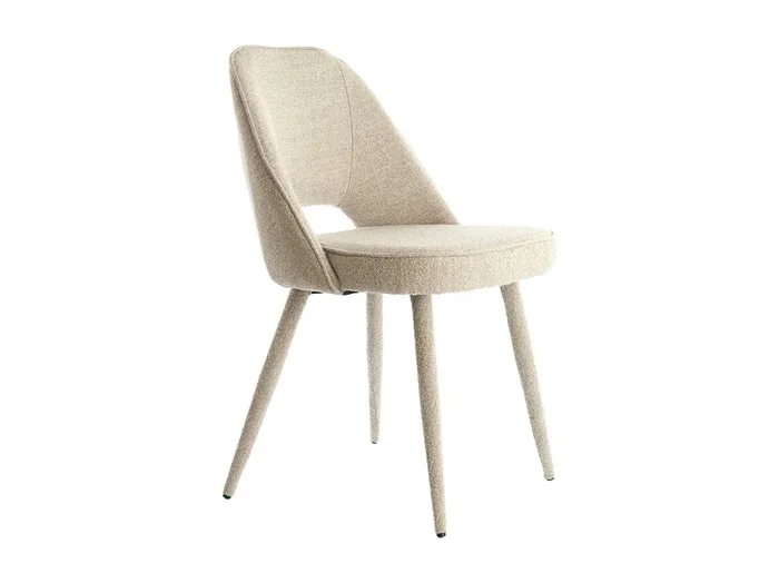Silla de comedor DJESLIN – 57x51x84cm – Gris – Juego de 2