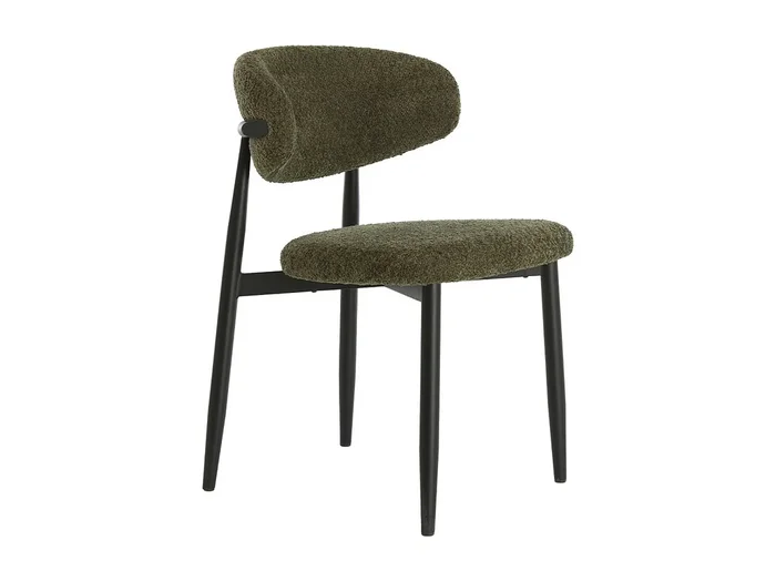 Silla de comedor ENIOLA – 54x52x76cm – Verde – Juego de 2
