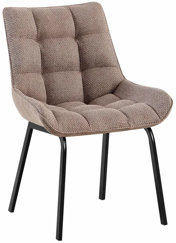 Silla de comedor Saranda Marrón tierra Tela