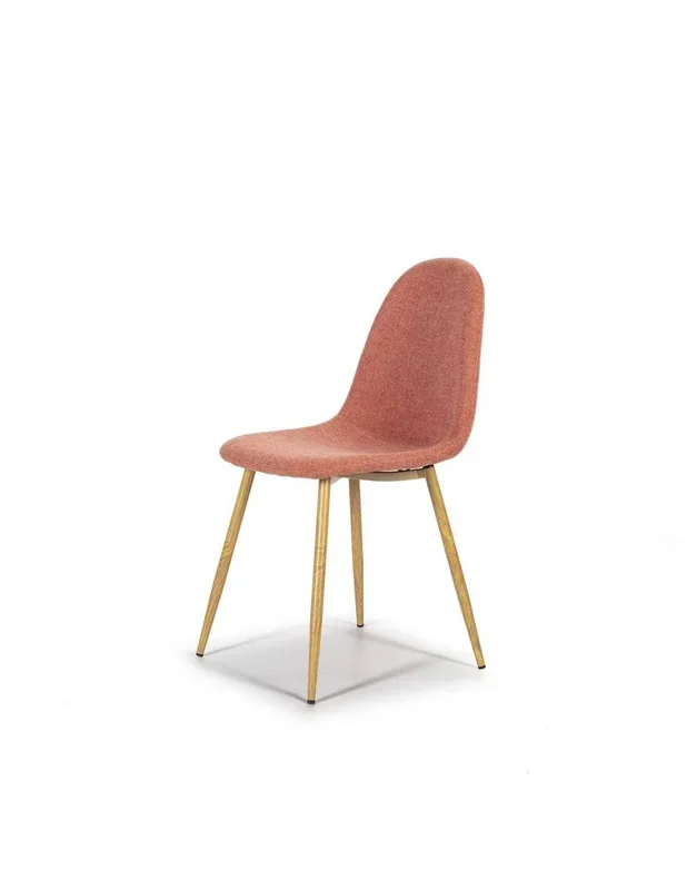 SILLA DE DISEÑO IDSA, tejido, patas en metal acabado roble.