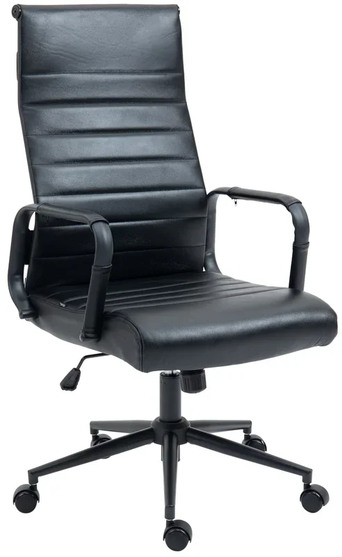 Silla de oficina Kolumbus de cuero auténtico