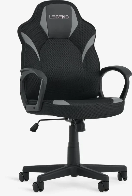 Silla gaming RANDRUP polipiel negro/malla