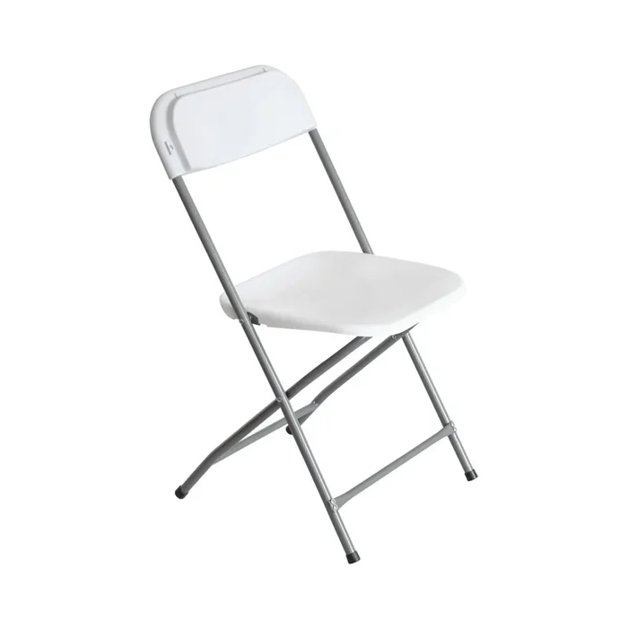 Silla Plegable Blanca 49×44.5×80.5cm 7house