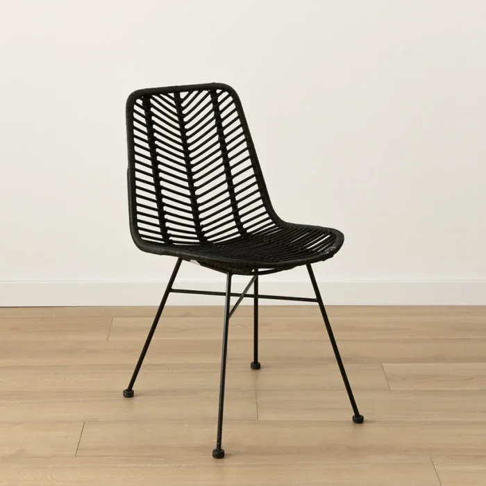 Silla ratán negro Cali Negro – Kenay Home