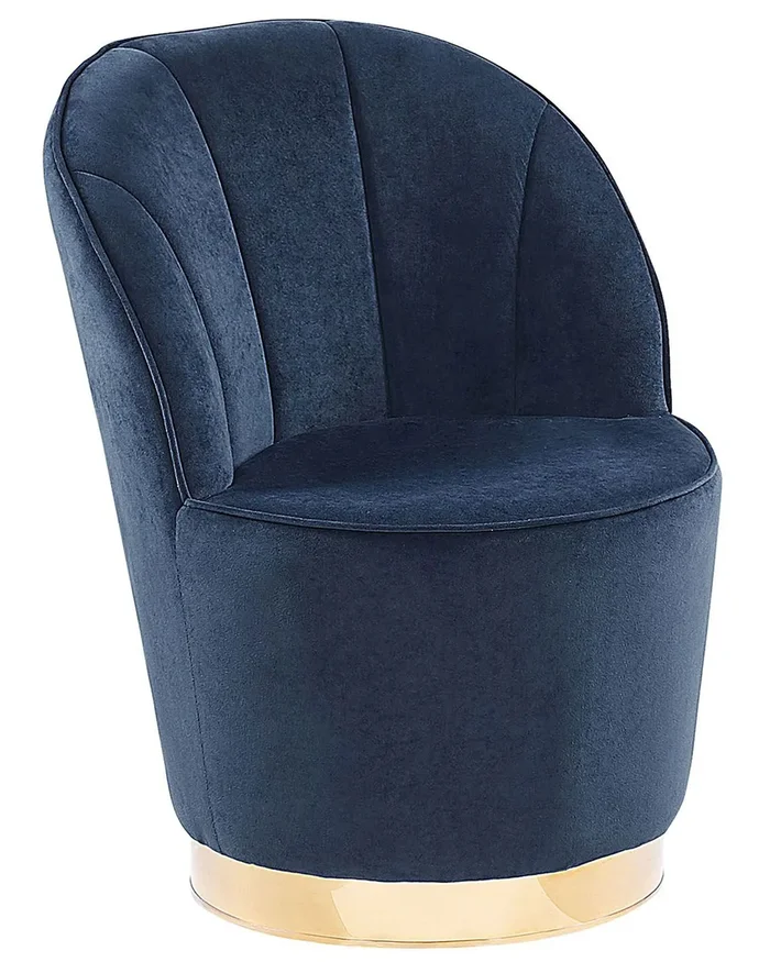 Sillón ALBY Terciopelo Azul oscuro