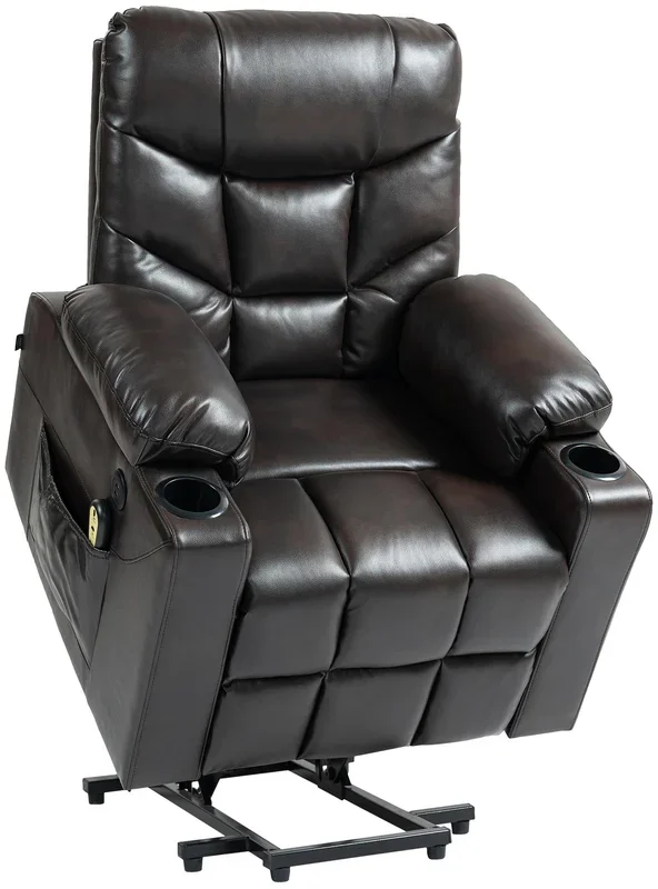 Sillón Andover Marrón Simil cuero