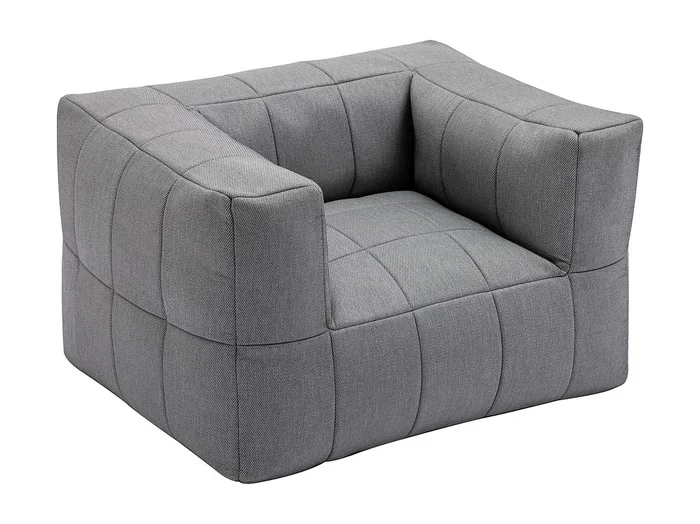 Sillón de jardín con reposabrazos de tela – Antracita – LIVAI de MYLIA
