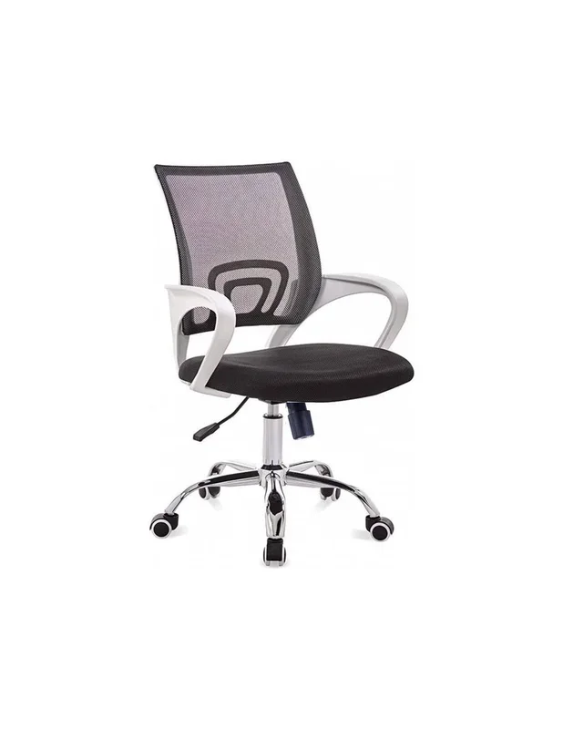 Sillón de oficina Helix blanco, gas, basculante, malla y tejido