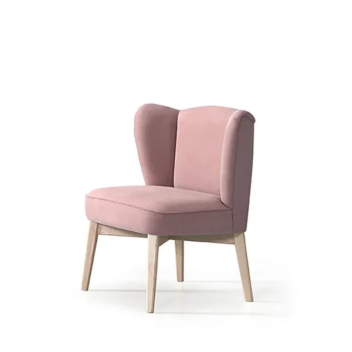 Sillón modelo MALIK sin capitoné Tapizado Habana