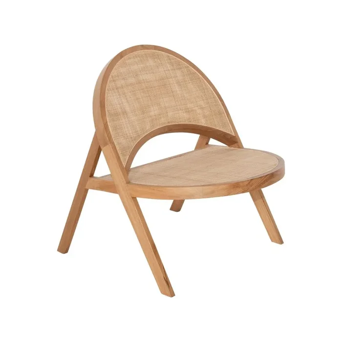 Sillón Natural de Ratán y Teca ‘Thora’
