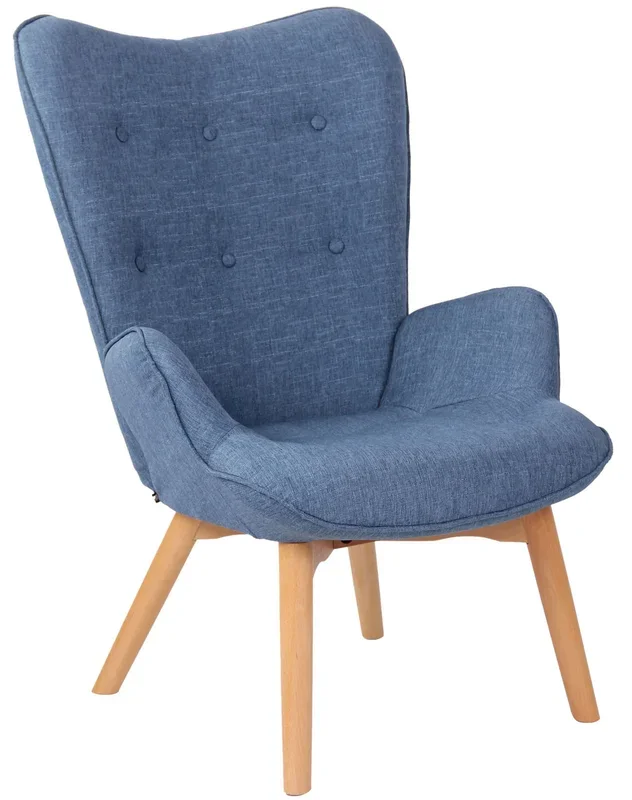 Sillón Orejero Nórdico Durham Azul