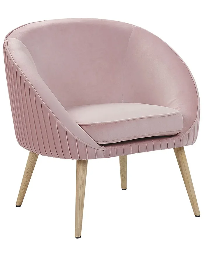 Sillón TROMSO Terciopelo Rosa